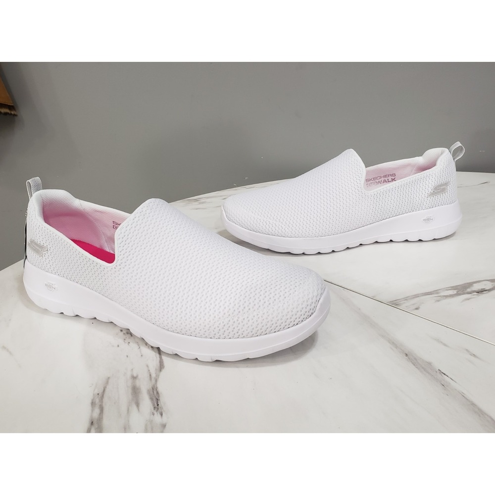 NEW NO BOX -‎ Skechers Go Walk Joy Womens Size 13 NARROW FIT solid white SLIP ON